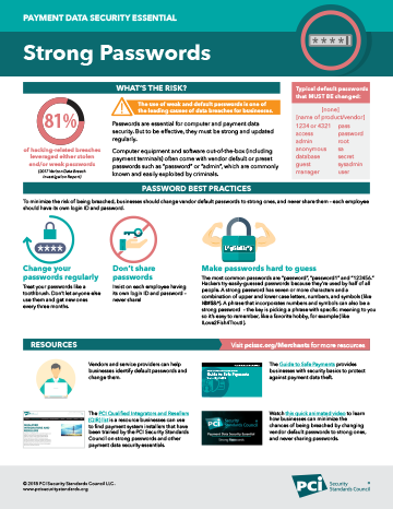 Infographic: Strong Passwords